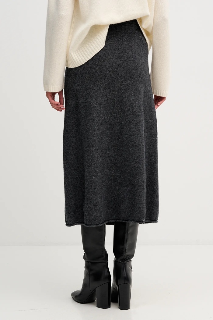 Ruházat Tommy Hilfiger gyapjú szoknya WW0WW46756 szürke