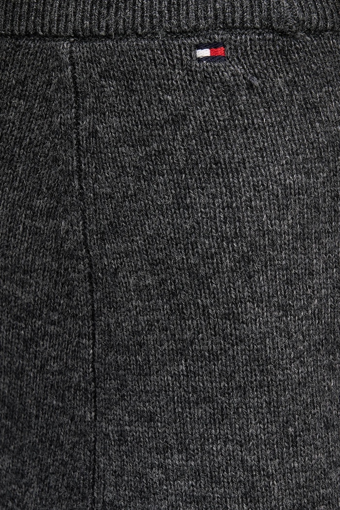 Tommy Hilfiger gyapjú szoknya szürke WW0WW46756