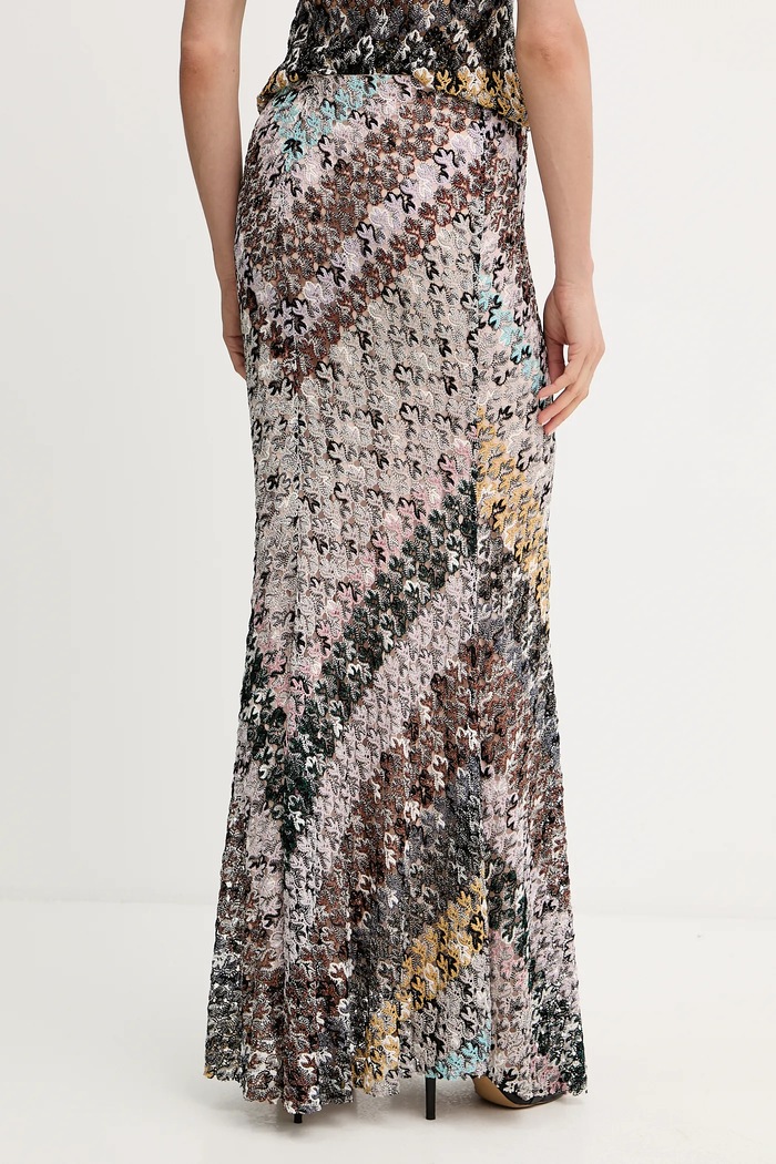Odzież Missoni spódnica DS25WH0K.BR012I brązowy