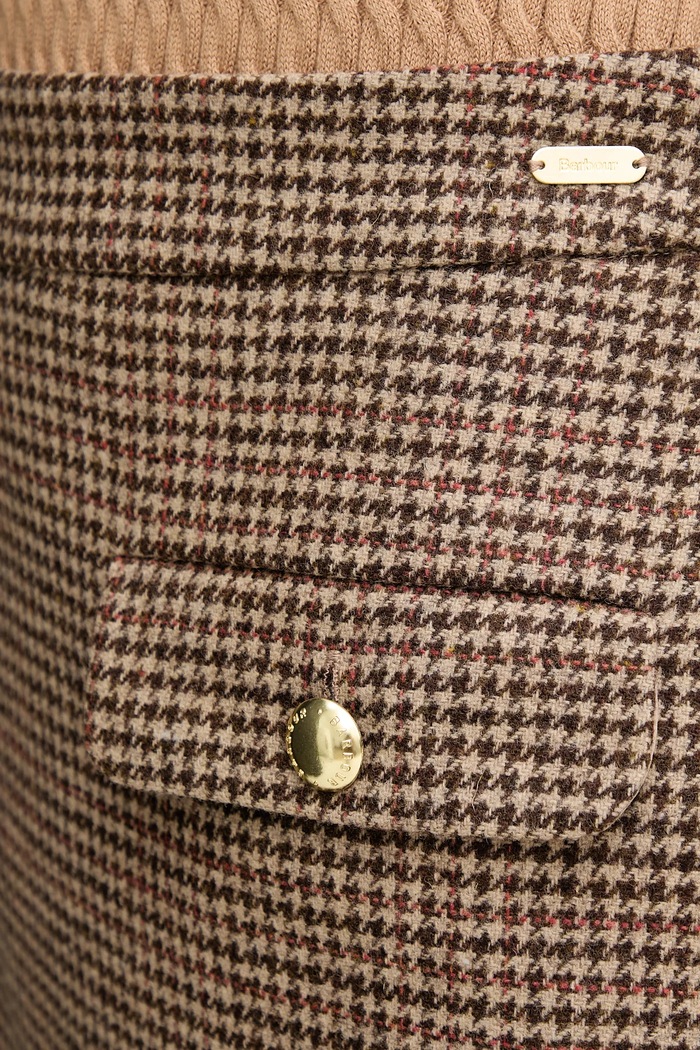 Barbour fustă de lână SOPHIA maro LSK0130