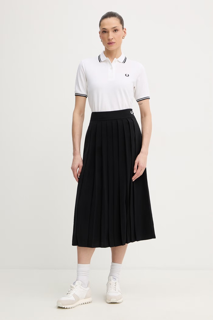 Φούστα Fred Perry E1106 μαύρο AW25
