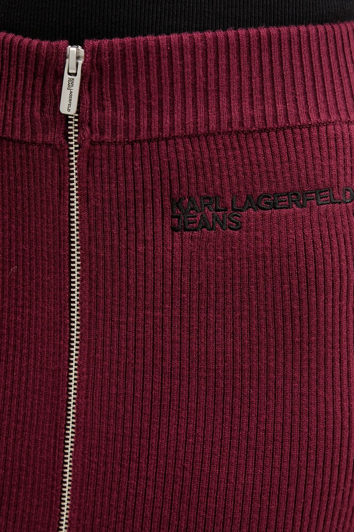 Karl Lagerfeld Jeans szoknya burgundia A4W12005