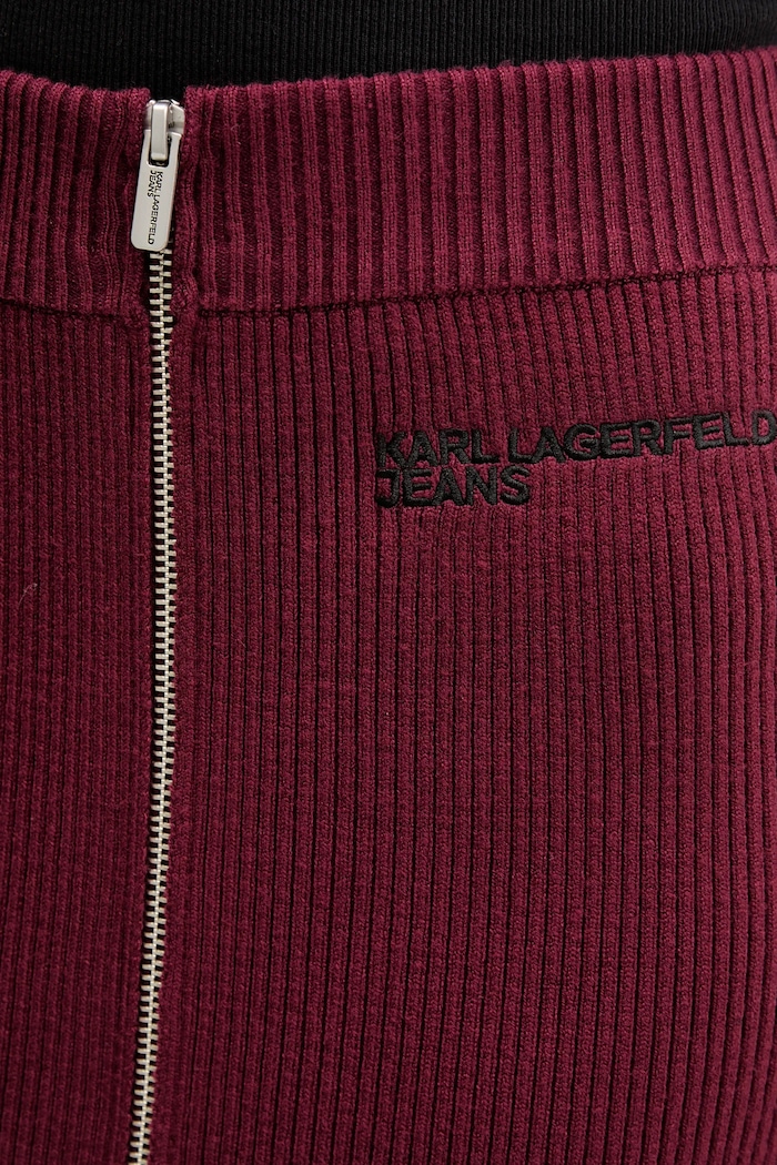 Karl Lagerfeld Jeans szoknya burgundia A4W12005