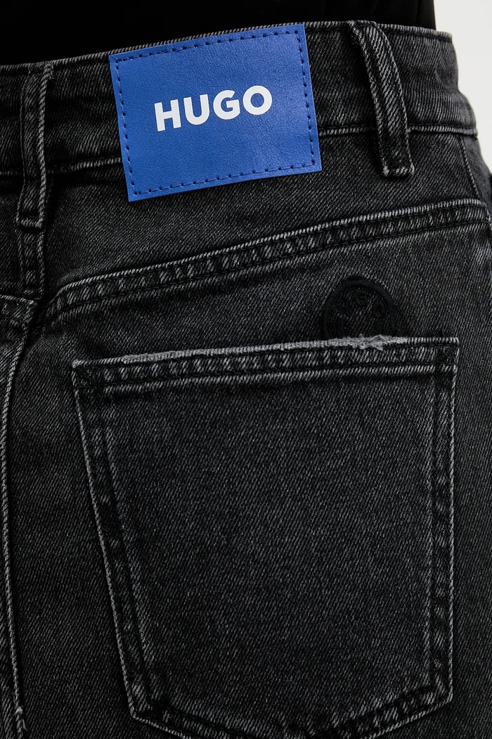 HUGO Blue fustă din denim Goja_B negru 50546327