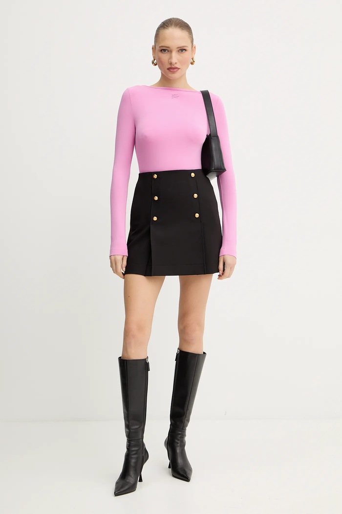 Φούστα Karl Lagerfeld A4W12008 μαύρο AW25