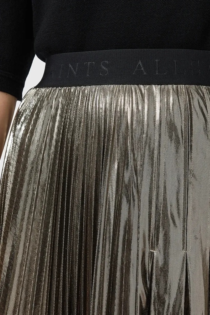 Îmbrăcăminte AllSaints fustă JAX W064RD aur