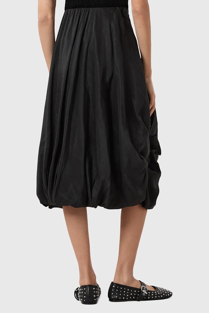 Suknja AllSaints NIA crna W001RD
