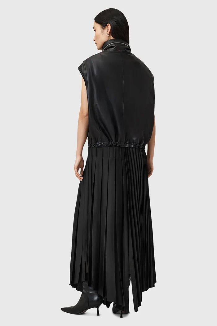 Sukňa AllSaints JAX W065RD čierna