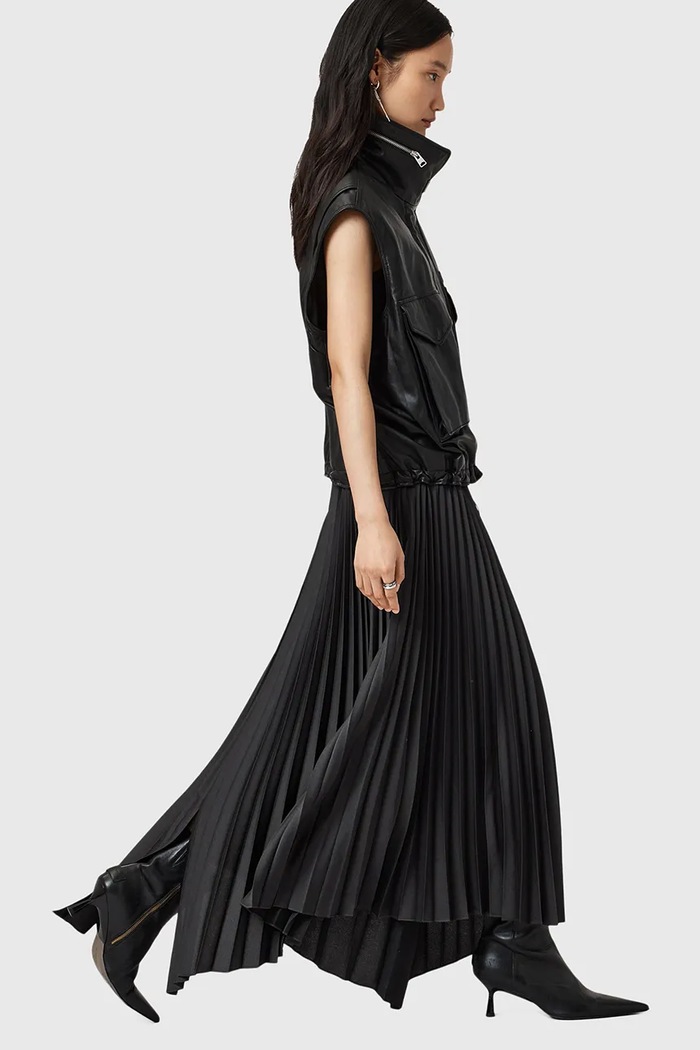 Sukňa AllSaints JAX W065RD