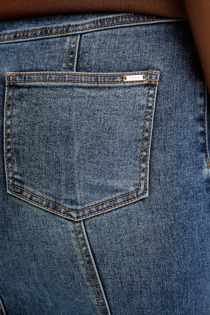 Fustă jeans Morgan JAFTER albastru