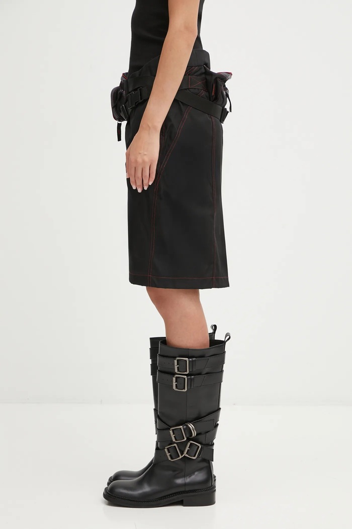 Martine Rose skirt Bumbag 848WO15035 black AW25