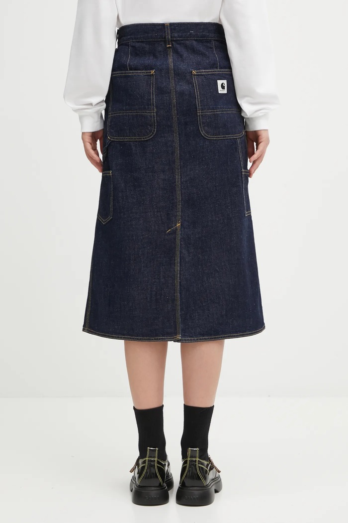 Одяг Джинсова спідниця Carhartt WIP W' Single Knee Skirt I034224.102 темно-синій