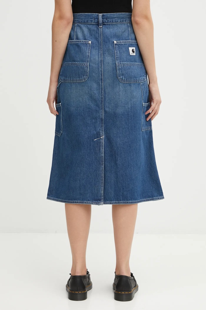 Odjeća Traper suknja Carhartt WIP W' Double Knee Skirt I035880.014L plava