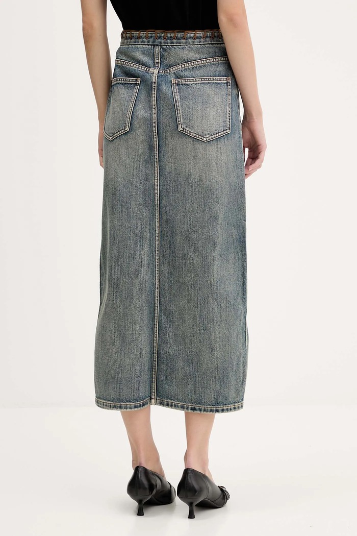 Miss Sixty fustă jeans 6S3KJ52100 albastru AW25