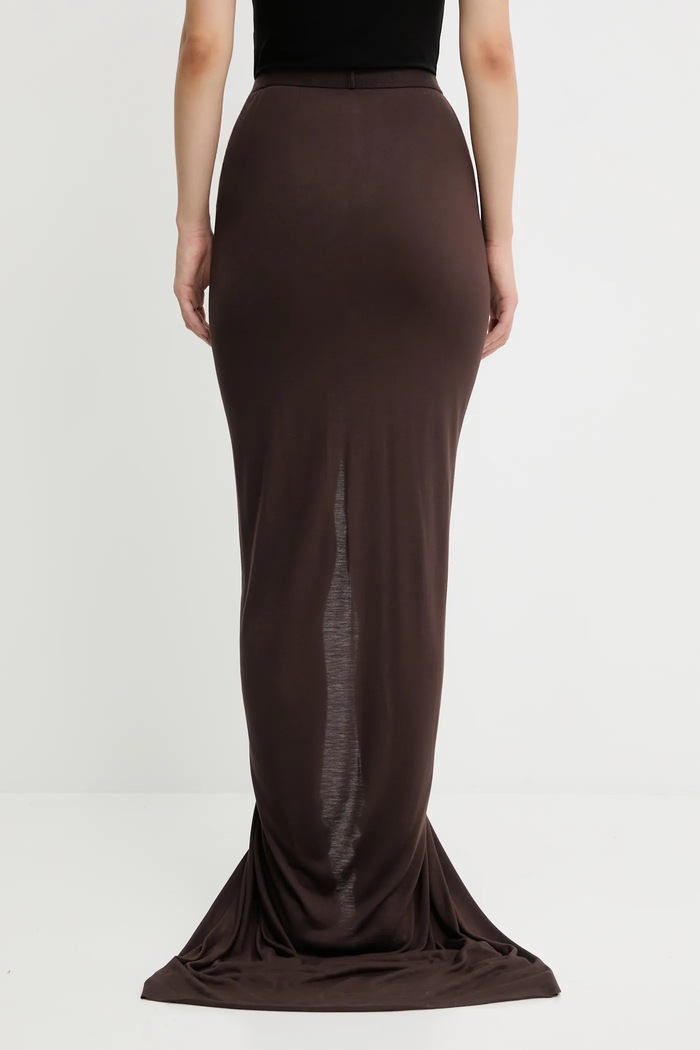 Oblečenie Sukňa Rick Owens Lilies Poppy LI02E3317.RV hnedá