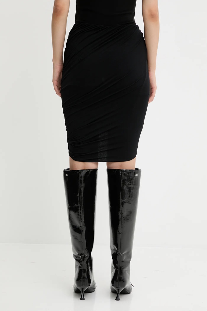 Одяг Спідниця з домішкою кашеміру Rick Owens Lilies Luna LI02E3309.JBWS чорний