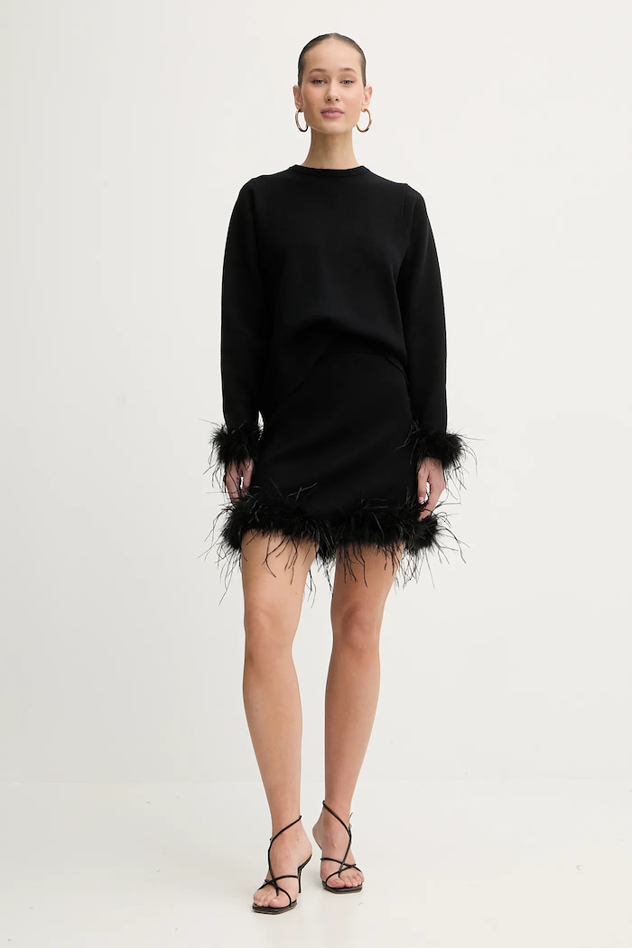 Never Fully Dressed szoknya NFDKN756 fekete AW25
