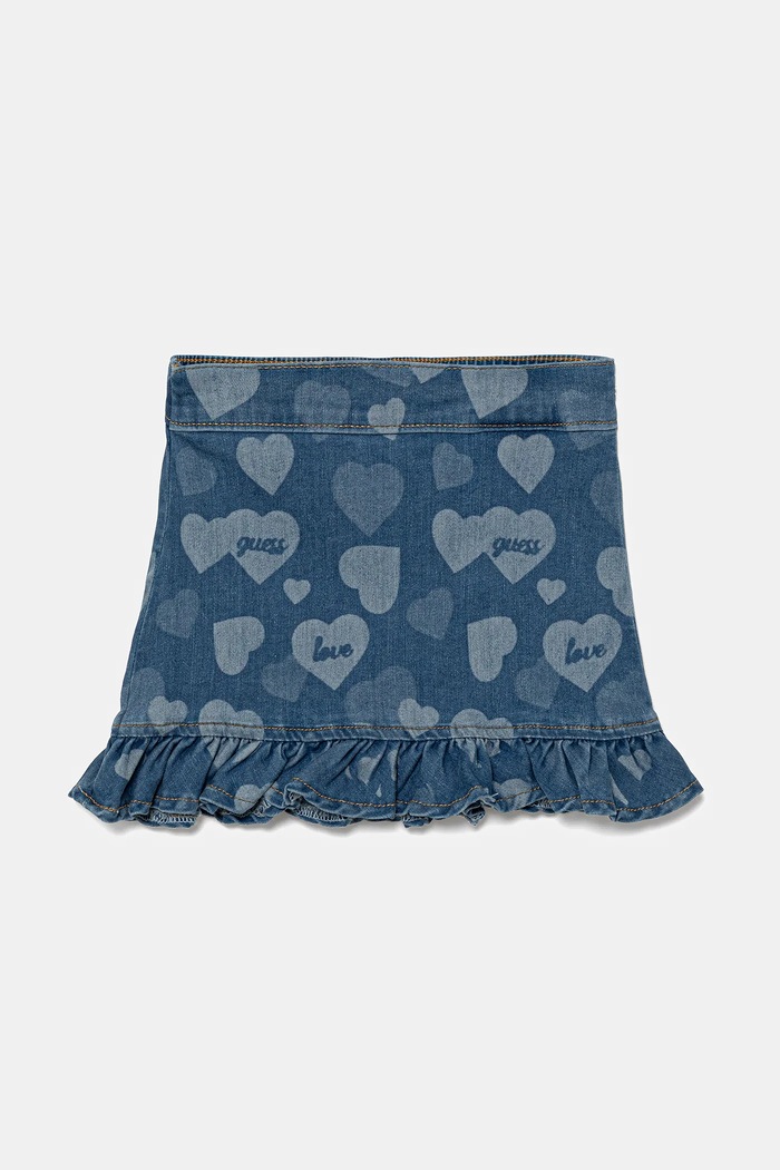 Guess spódnica dziecięca mini granatowy K5YD02.D4CA0.9BYA