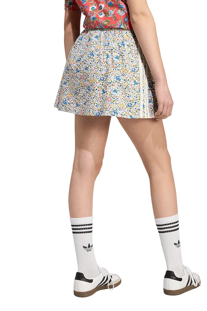adidas Originals spódnica bawełniana dziecięca JV7819 beżowy