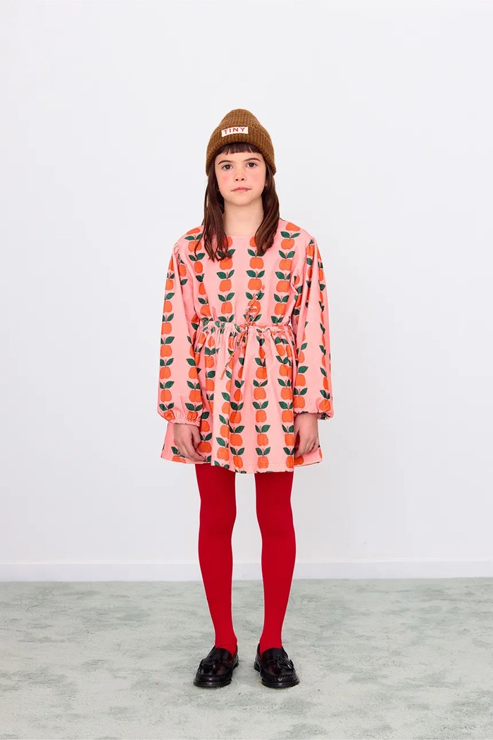 Tinycottons fustă fete APPLES SKIRT roz AW25.384