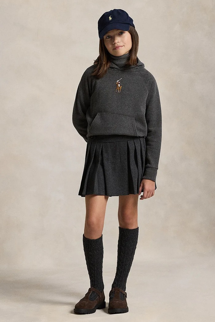Polo Ralph Lauren fustă fete uni gri 313979065001