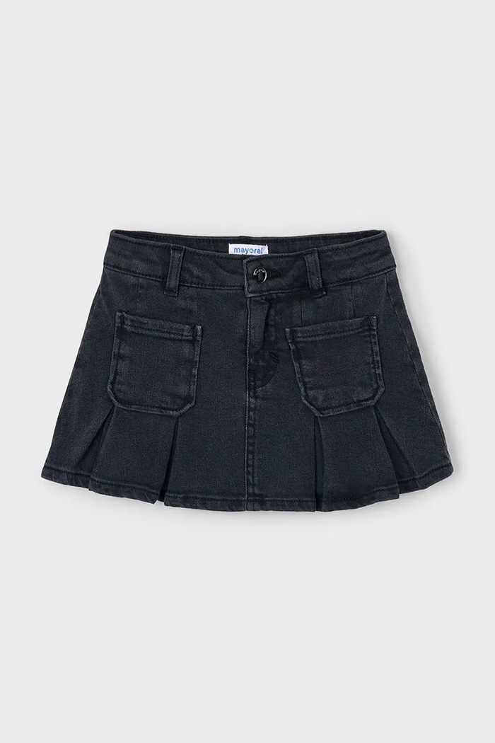 Mayoral fustă denim pentru copii 4901.6C.Mini.9BYA negru AW25