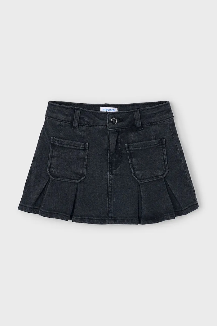 Mayoral fustă denim pentru copii 4901.6C.Mini.9BYA negru AW25