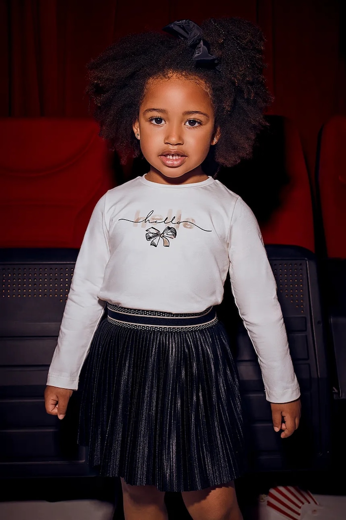 Mayoral fustă fete uni negru 4903.6K.Mini.9BYA