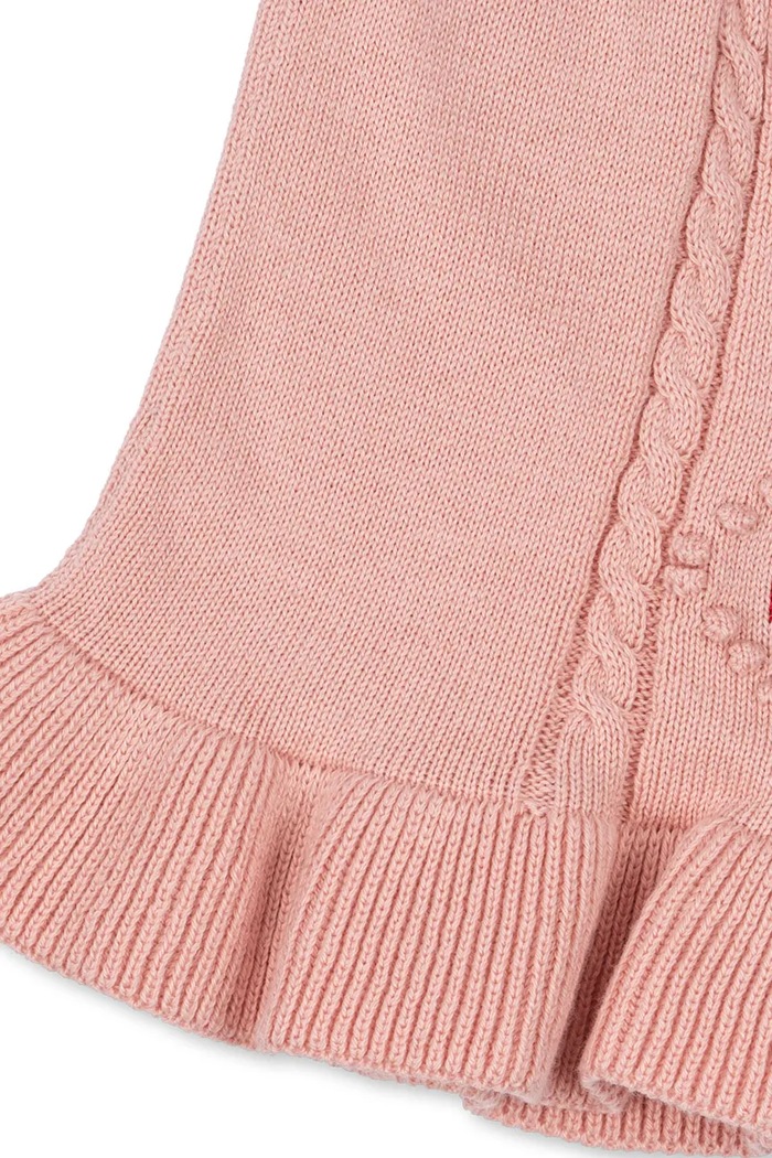 Konges Sløjd spódnica bawełniana dziecięca SOLEIL KNIT SKIRT GOTS różowy KS103982.9BYA