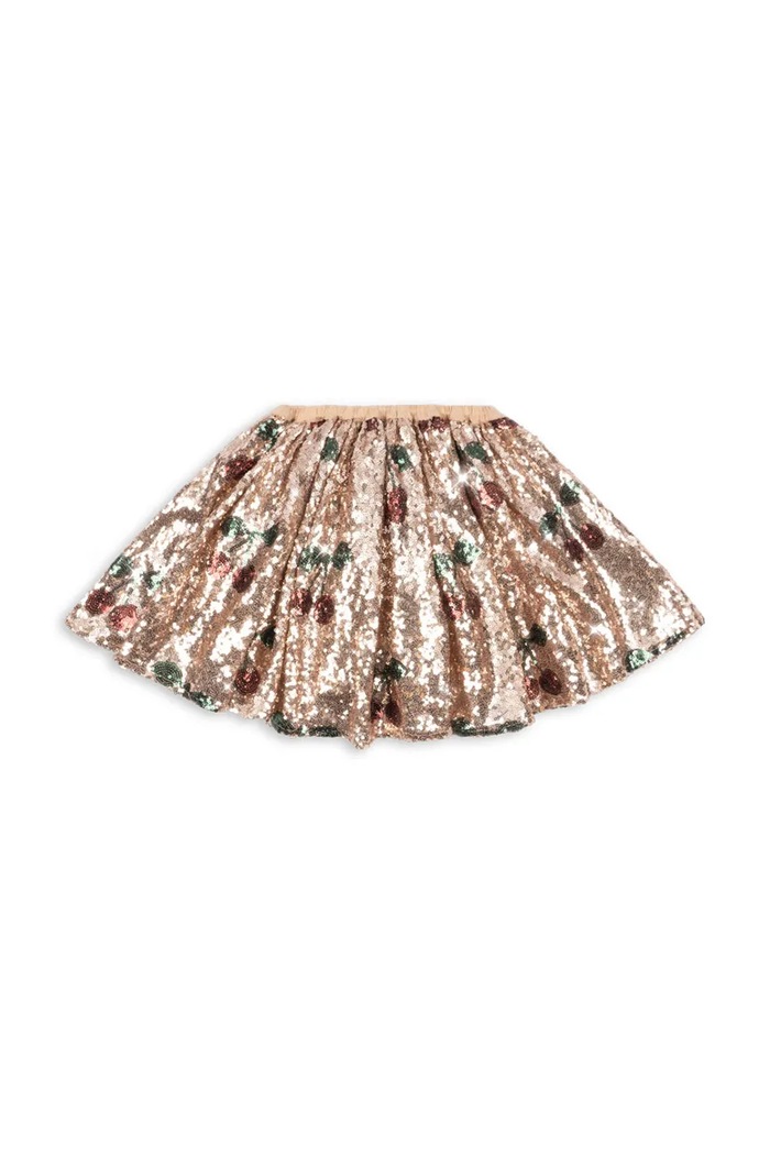 Dievčenská sukňa Konges Sløjd STARLA SEQUIN SKIRT KS103992.9BYA béžová AW25