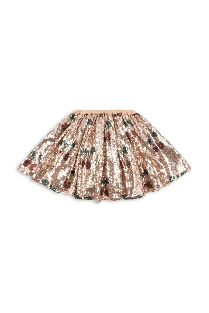 Dievčenská sukňa Konges Sløjd STARLA SEQUIN SKIRT KS103992.9BYA béžová AW25