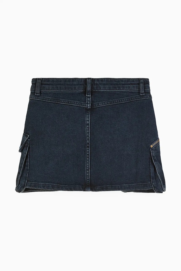 Dětská sukně Patrizia Pepe D118 7G0147 námořnická modř AW25