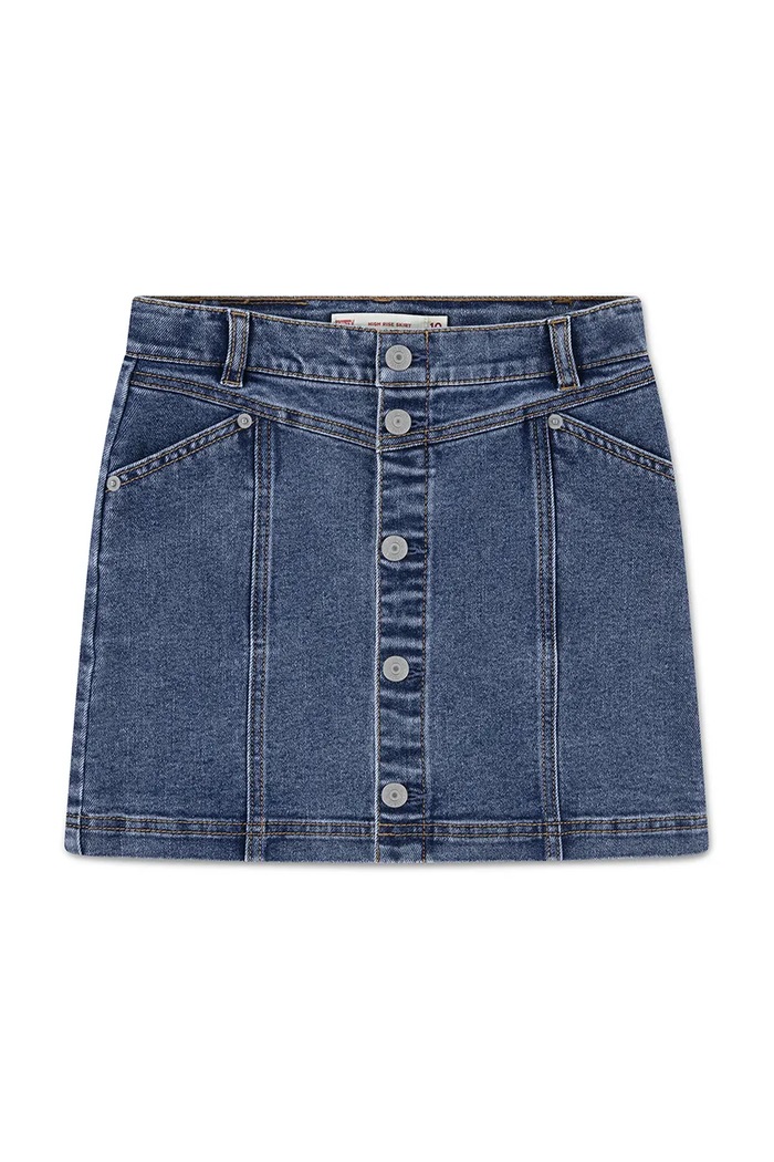 Levi's fustă fete BUTTON FRONT SKIRT uni albastru 3EN580