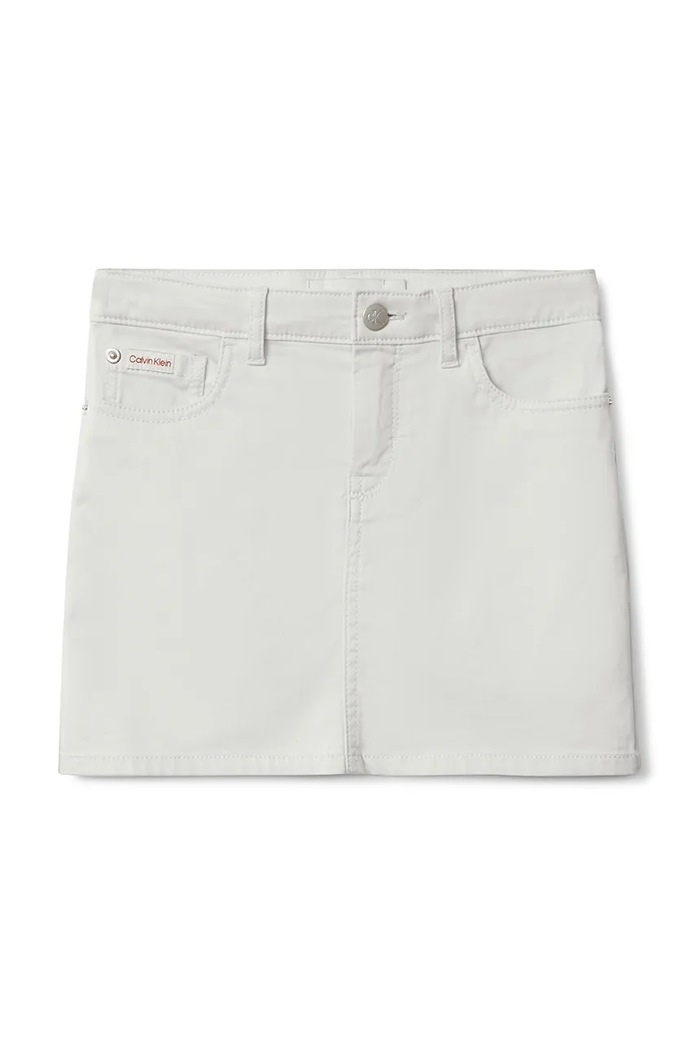 Dievčenská sukňa Calvin Klein Jeans IG0IG03030.9BYA béžová AW25