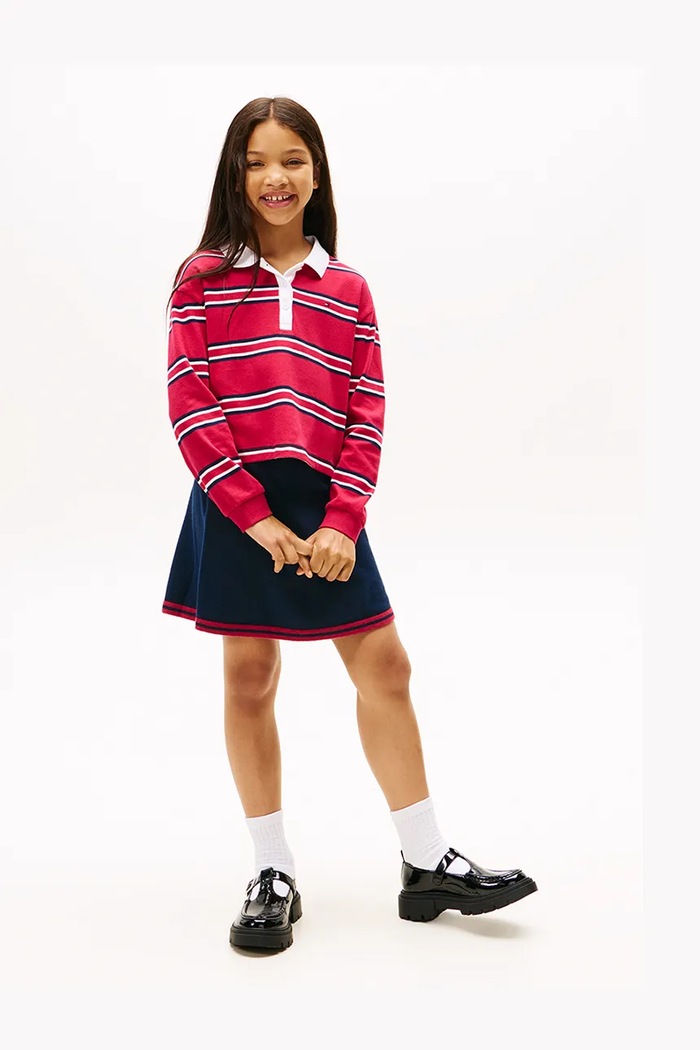 Tommy Hilfiger gyerek szoknya egyenes sötétkék KG0KG08913.9BYA