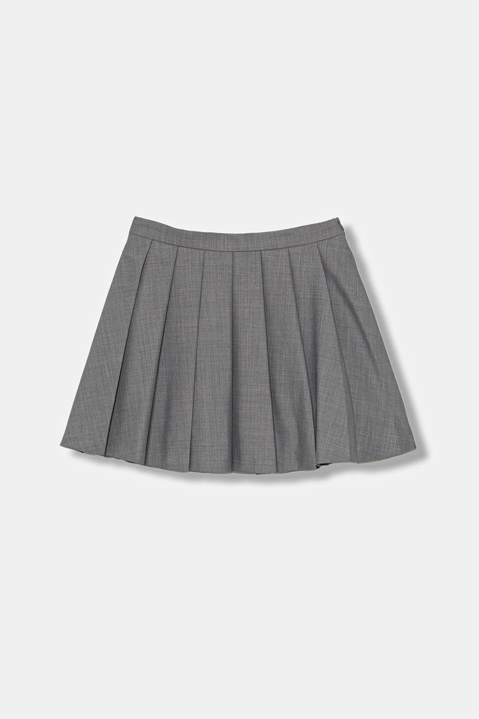 Detská sukňa s prímesou vlny Pinko KFGO011.C.ML025 sivá AW25