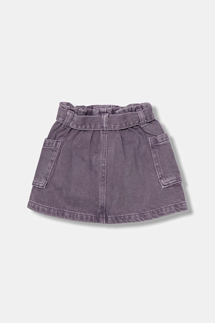 United Colors of Benetton spódnica jeansowa dziecięca 481SG0017.P.seasonal fioletowy AW25