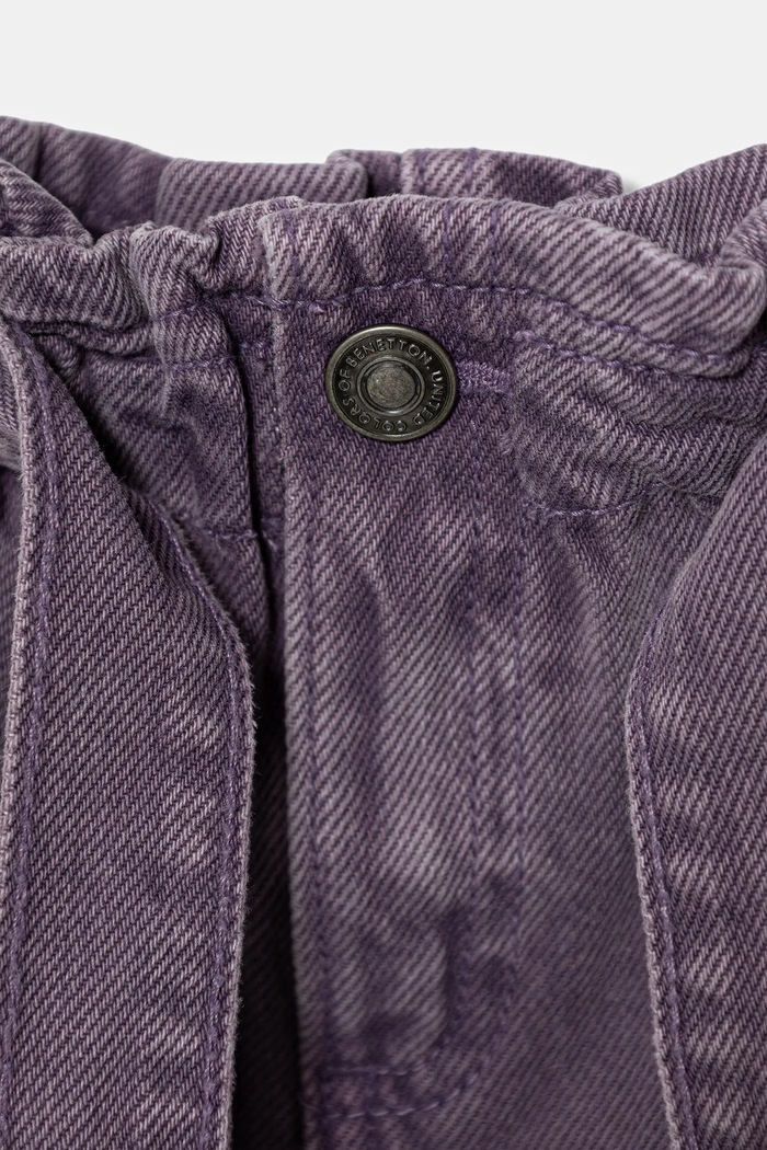 Dziewczynka United Colors of Benetton spódnica jeansowa dziecięca 481SG0017.P.seasonal fioletowy