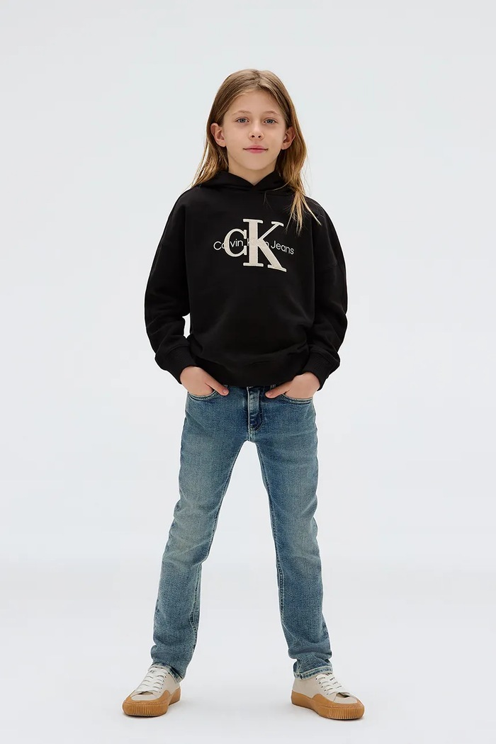 Detské rifle Calvin Klein Jeans SLIM Planet friendly modrá IB0IB02189.128.170.9BYA