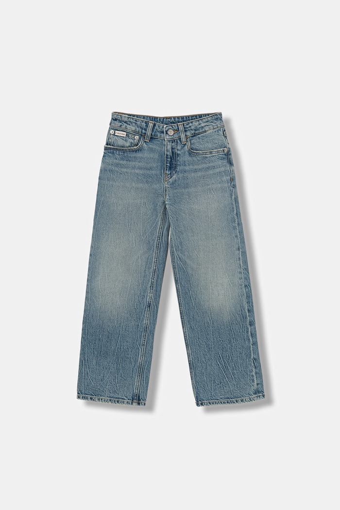 Calvin Klein Jeans ίσια Παιδικά τζιν παντελόνι μπλε IB0IB02541.9BYA
