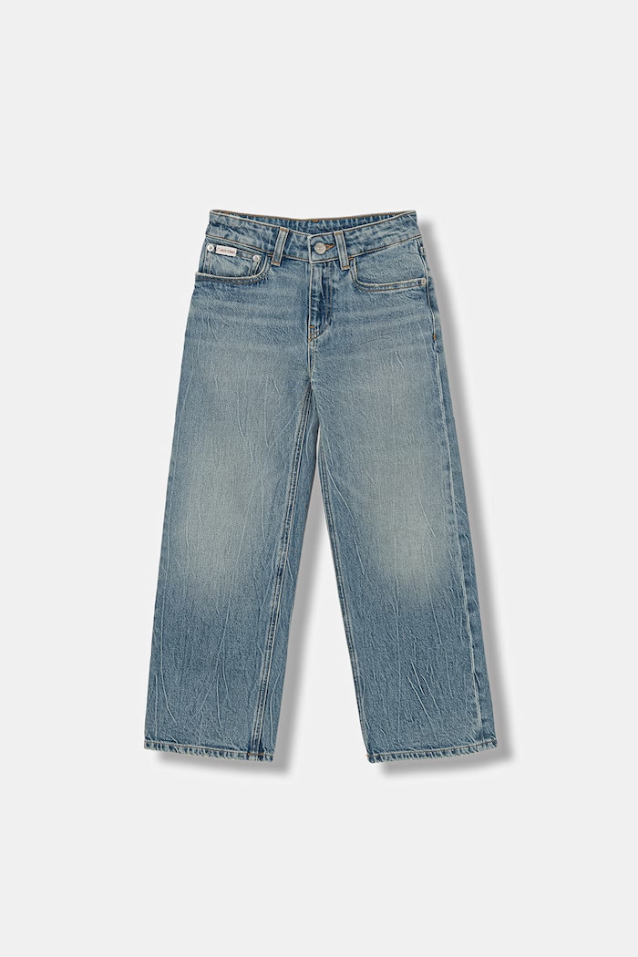 Calvin Klein Jeans ίσια Παιδικά τζιν παντελόνι μπλε IB0IB02541.9BYA