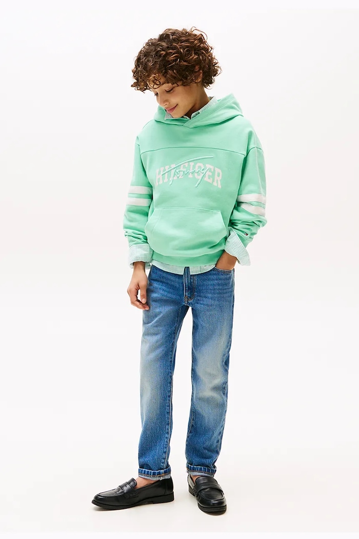 Detské rifle Tommy Hilfiger MODERN STRAIGHT modrá KB0KB09703.9BYA