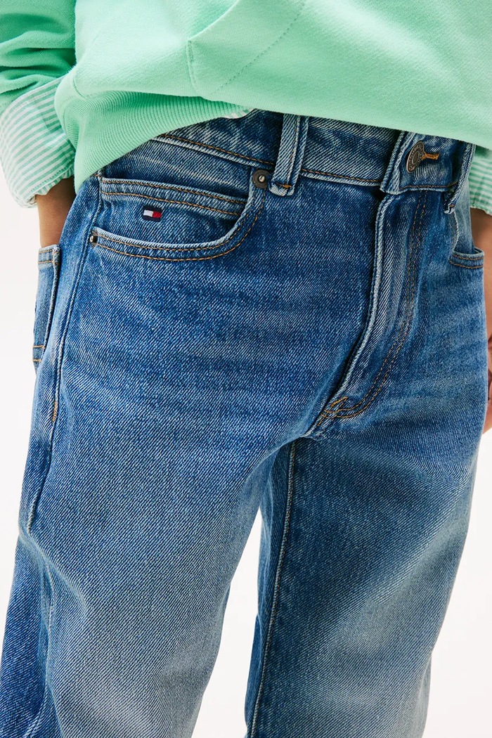 Detské rifle Tommy Hilfiger MODERN STRAIGHT modrá KB0KB09703.9BYA