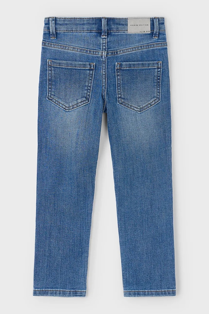 Băieți Mayoral Jeans copii jeans slim fit basic 504.5A.Mini.9BYA albastru