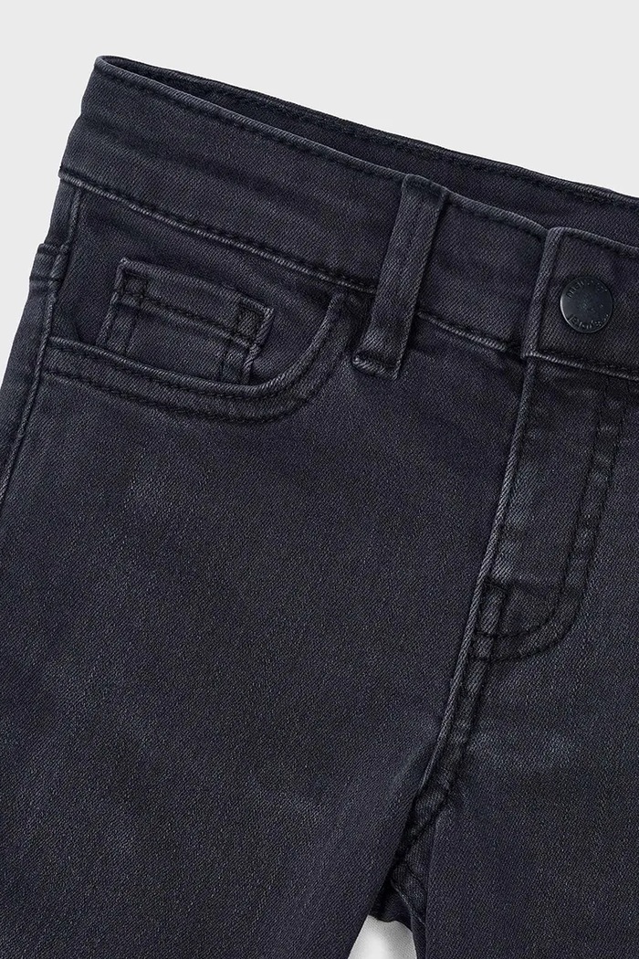 Mayoral jeans copii jeans slim fit basic negru 504.5A.Mini.9BYA