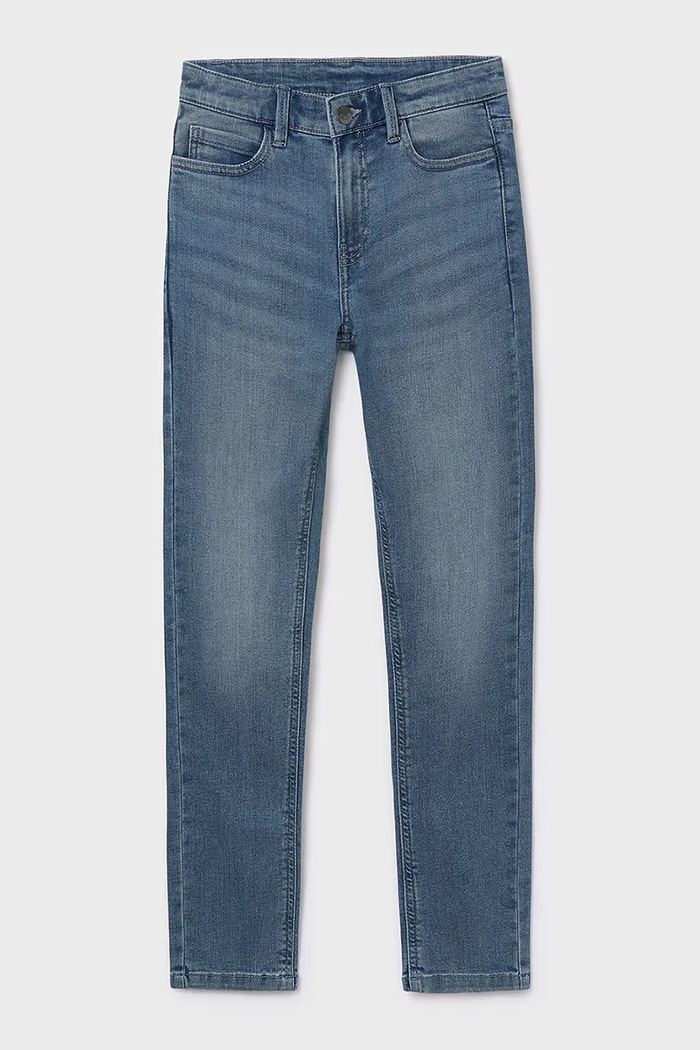 Mayoral jeansy dziecięce jeans slim fit basic 516.7A.Junior.9BYA niebieski AW25