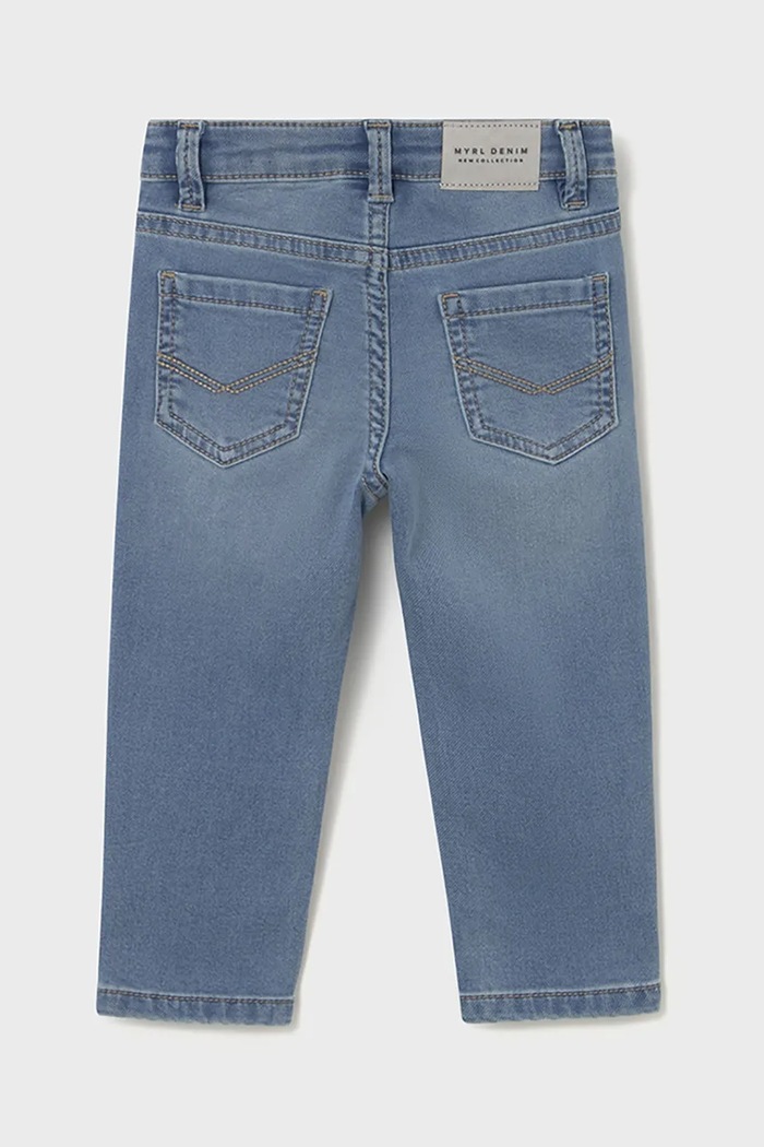 Chłopiec Mayoral jeansy niemowlęce soft denim 2502.3A.Baby.9BYA niebieski