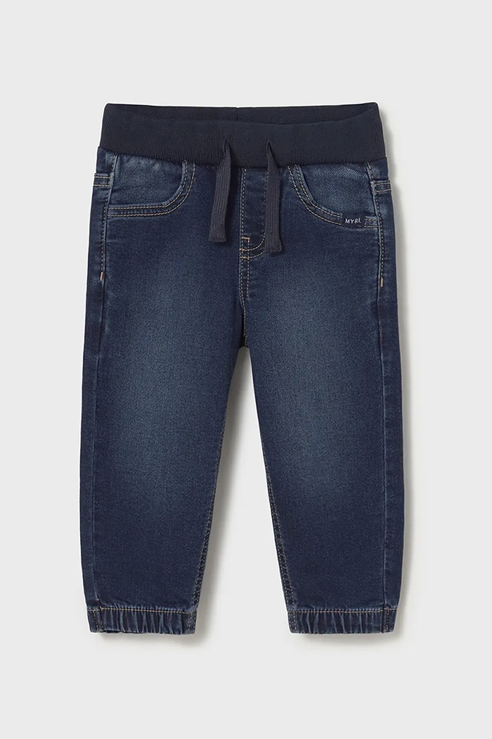 Mayoral jeansy dziecięce soft denim jogger 2508.3C.Baby.9BYA niebieski AW25