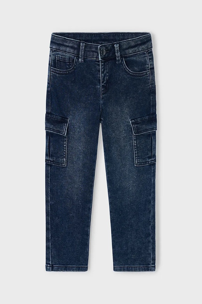 Otroške kavbojke Mayoral soft denim cargo 4563.5D.Mini.9BYA modra AW25