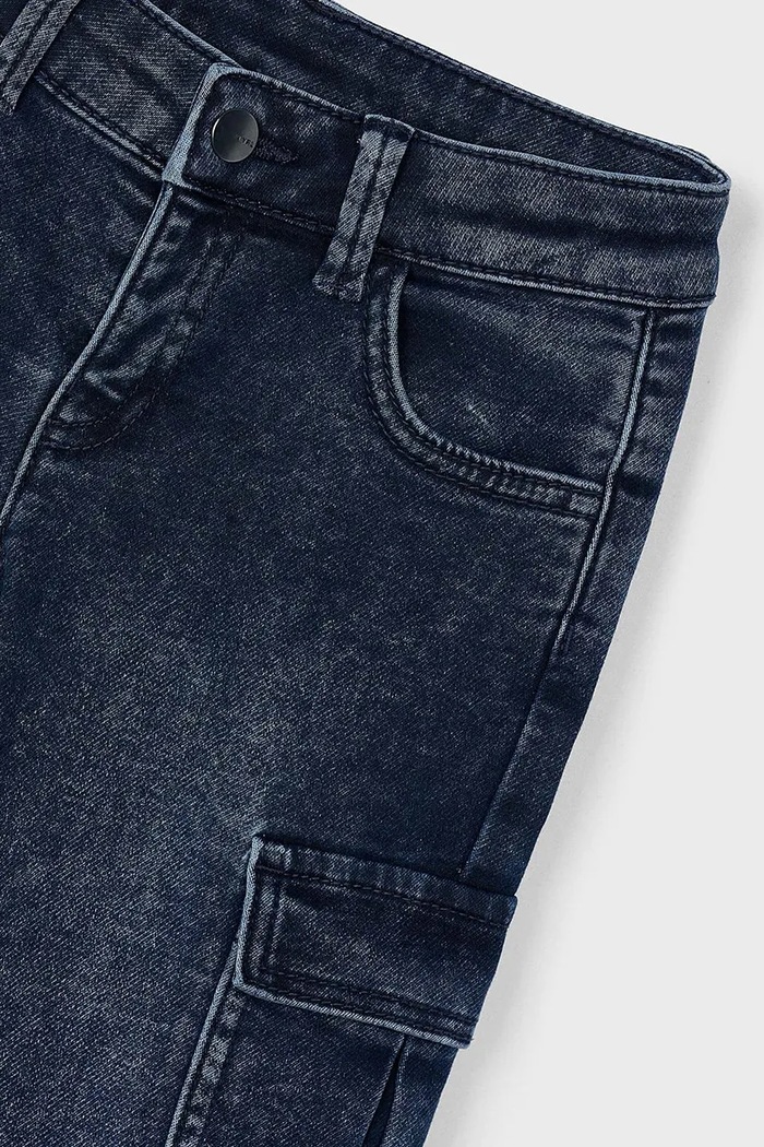 Otroške kavbojke Mayoral soft denim cargo modra 4563.5D.Mini.9BYA